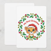 Mijn eerste kerst Ornament Kaart (Voorkant / Achterkant)