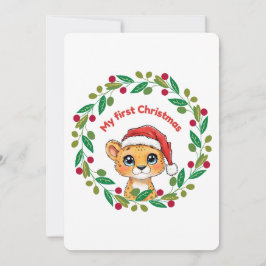 Mijn eerste kerst Ornament Kaart