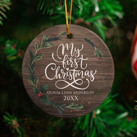 Mijn eerste kerst Ornament met geboortedatum