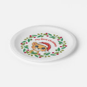 Mijn eerste kerst Ornament Papieren Bordje (Gekanteld)