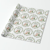 Mijn Eerste Kerst Rendier Cadeau Inpakpapier (Uitgerold)