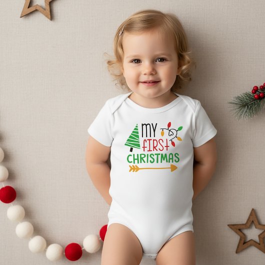 Mijn eerste kerst romper