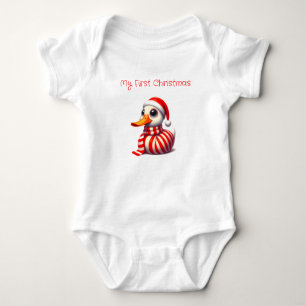 Mijn eerste kerst Santa Eend Romper