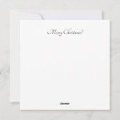 Mijn eerste kerst, schattig kitten aanpasbaar feestdagenkaart (Achterkant)