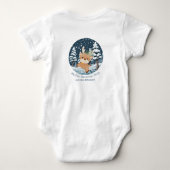 Mijn eerste Kerst Schattige Herten in Snow Romper (Achterkant)