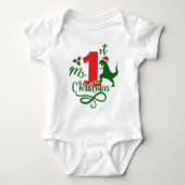 Mijn eerste kerst Schattigee dinosaurus Dino Romper (Voorkant)