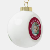 Mijn eerste kerst sneeuwvlok ingelijst Ornament (Links)