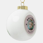 Mijn eerste kerst sneeuwvlok ingelijst Ornament (Links)