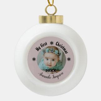 Mijn eerste kerst sneeuwvlok ingelijst Ornament