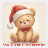 Mijn eerste kerst sticker voor baby's (Voorkant)