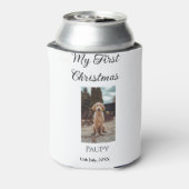 Mijn eerste kerst toevoegen naam hond kat jaar fot blikjeskoeler (Blikje Achterkant)