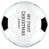 Mijn eerste kerst toevoegen naam mannelijke mannen voetbal (Gedraaid)