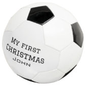 Mijn eerste kerst toevoegen naam mannelijke mannen voetbal (Drie kwart)