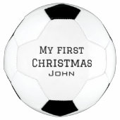 Mijn eerste kerst toevoegen naam mannelijke mannen voetbal (Voorkant)
