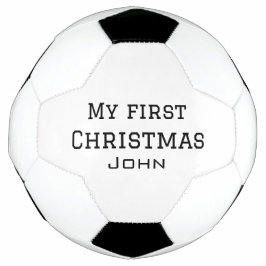 Mijn eerste kerst toevoegen naam mannelijke mannen voetbal