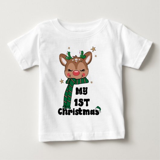 Mijn eerste kerst typografie Schattige rendier (Voorkant)