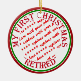 Mijn Eerste Kerst Verlof Fotolijst Keramisch Ornament