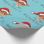 Mijn eerste kerstBaby Giraffe Cadeaupapier (Hoek)