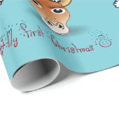 Mijn eerste kerstBaby Giraffe Cadeaupapier (Rol Hoek)