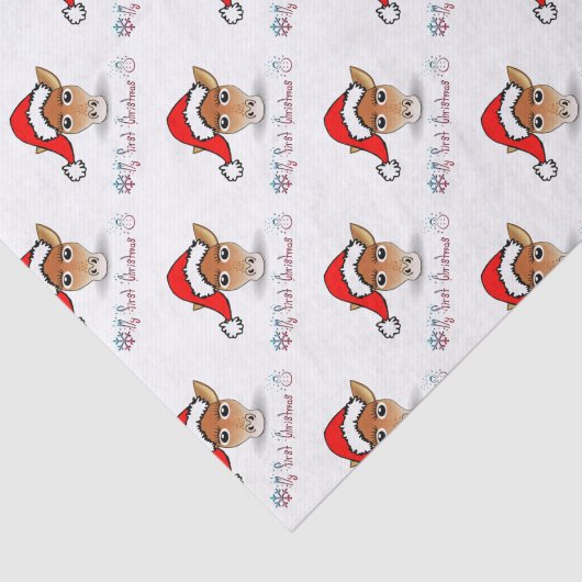 Mijn eerste kerstBaby Giraffe Tissuepapier (Detail)