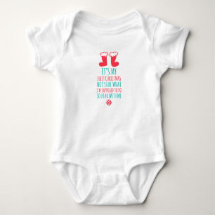 Mijn eerste kerstBaby Jersey Bodysuit