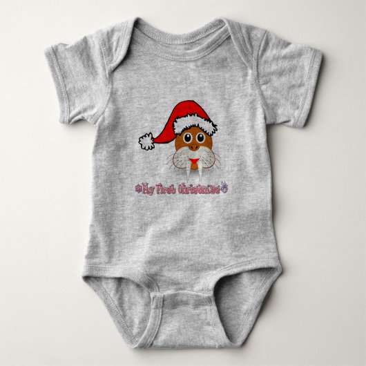 Mijn eerste kerstBaby Walrus Romper (Voorkant)