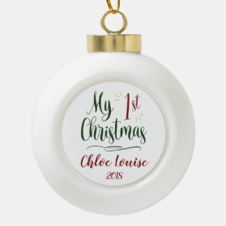 Mijn eerste kerstbeker Aangepaste Ornament Keepsla
