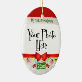 Mijn eerste kerstcadeauservice keramisch ornament (Rechts)