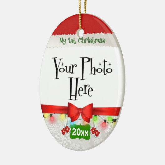 Mijn eerste kerstcadeauservice keramisch ornament (Links)