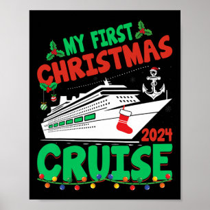 Mijn eerste kerstcruise 2024 cruiseschip vakantie poster