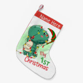 Mijn eerste kerstdinosaurus kleine kerstsok (Voorkant (Hangend))