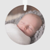 Mijn eerste kerstfeest als Nana Paars Ornament (achterkant)