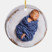 Mijn eerste kerstfeest als oma keramisch sieraad ornament (Achterkant)