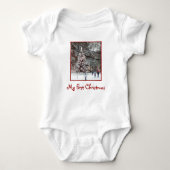 'Mijn eerste kerstfeest' Baby Creeper Romper (Voorkant)