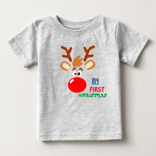 Mijn eerste kerstfeest Baby T-Shirt (Voorkant)