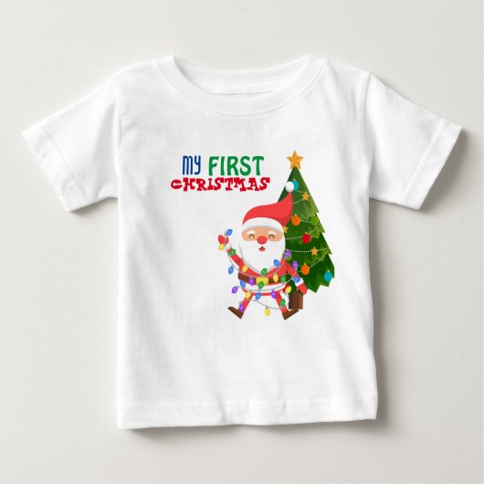 Mijn eerste kerstfeest Baby T-Shirt (Voorkant)