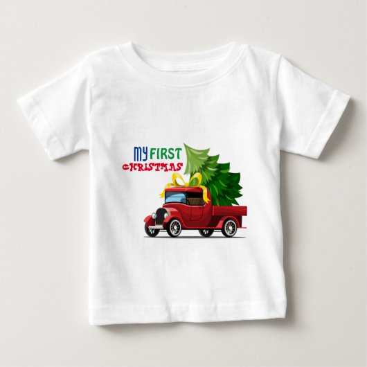 Mijn eerste kerstfeest Baby T-Shirt (Voorkant)