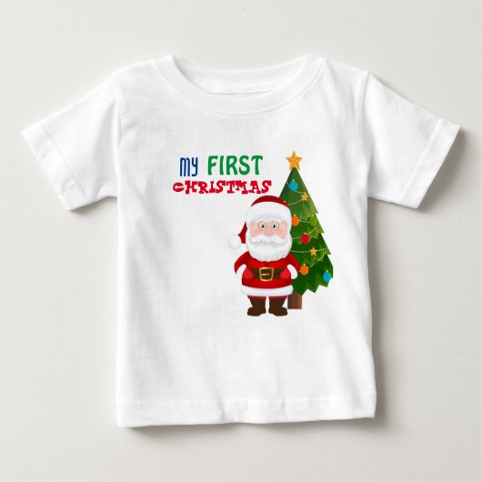 Mijn eerste kerstfeest Baby T-Shirt (Voorkant)