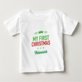 Mijn eerste kerstfeest Baby T-shirt (Voorkant)