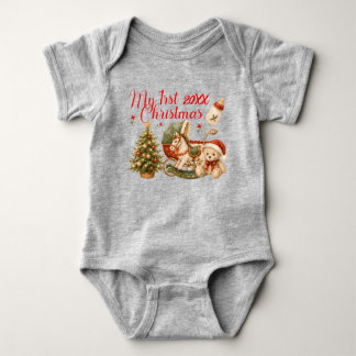 Mijn eerste kerstfeest Cute en Kleurrijk Romper