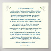 Mijn eerste kerstfeest in het Poster van de hemel (Voorkant)