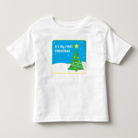 Mijn eerste kerstfeest kinder shirts (Voorkant)