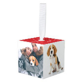 Mijn eerste kerstfeest met 4 foto's decoratie (Voorkant hoekig)