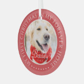 Mijn eerste Kerstfeest voor altijd Thuis Modern Pe Glas Ornament (Voorkant links)