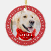 Mijn eerste Kerstfeest voor altijd Thuis Modern Pe Keramisch Ornament (Voorkant)