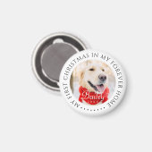 Mijn eerste Kerstfeest voor altijd Thuis Modern Pe Magneet (Voorkant / Achterkant)