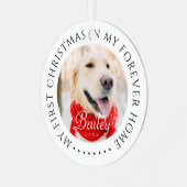 Mijn eerste Kerstfeest voor altijd Thuis Modern Pe Metalen Ornament (Voorkant links)