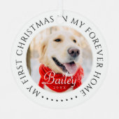 Mijn eerste Kerstfeest voor altijd Thuis Modern Pe Metalen Ornament (Voorkant)