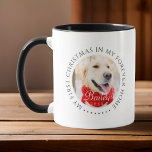 Mijn eerste Kerstfeest voor altijd Thuis Modern Pe Mok<br><div class="desc">Dit eenvoudige en klassieke ontwerp is samengesteld uit serif typografie en voegt een douanefoto toe. "Mijn eerste Kerstmis in mijn voorgoed thuis" omringt de aangepaste foto.</div>