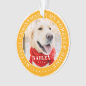 Mijn eerste Kerstfeest voor altijd Thuis Modern Pe Ornament (voorkant)